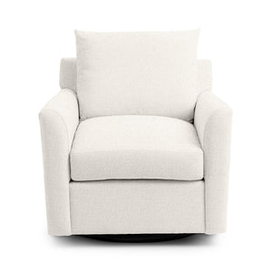 Classic Home Olivia swivel chair with a modern design, featuring a cushioned seat and backrest on a rotating base.
