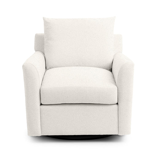 Classic Home Olivia swivel chair with a modern design, featuring a cushioned seat and backrest on a rotating base.