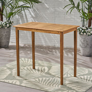 Outdoor Minimalist Acacia Wood Rectangle Bar Table - R&R Furniture Gallery (Fountain Valley, CA)