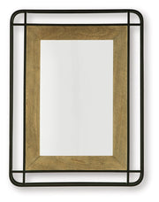 Beelman - Accent Mirror - Black / Brown - R&R Furniture Gallery (Fountain Valley, CA)
