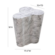 Slab - Marble Side Table - R&R Furniture Gallery (Fountain Valley, CA)