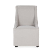 Warwick - Upholstered Rolling Dining Chair - R&R Furniture Gallery (Fountain Valley, CA)