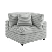 Jenny - Corner Accent Chair - Gray - R&R Furniture Gallery (Fountain Valley, CA)