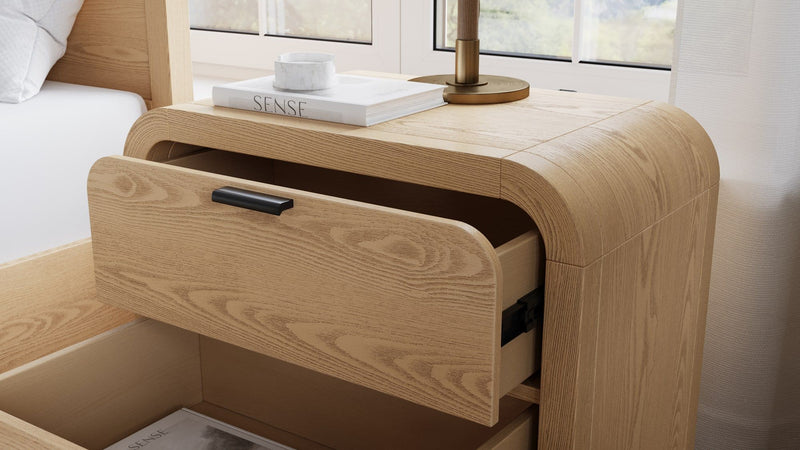 Drake 2-Drw Nightstand W/USB - Timber