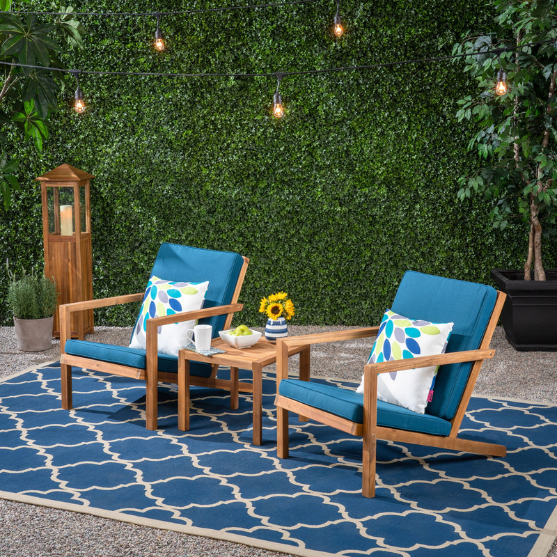 Celestaria - 3 Piece Outdoor Chat Set With Adirondack Chairs, Cushions And Side Table - R&R Furniture Gallery (Fountain Valley, CA)