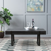 Abitha - Coffee Table With Industrial Powder Coated Metal Legs - R&R Furniture Gallery (Fountain Valley, CA)