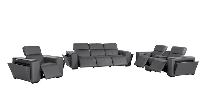 1224 - 7-Piece Modular Power Reclining Sofa, Loveseat & Chair Set In With 6 Power Recliners & Power Headrests