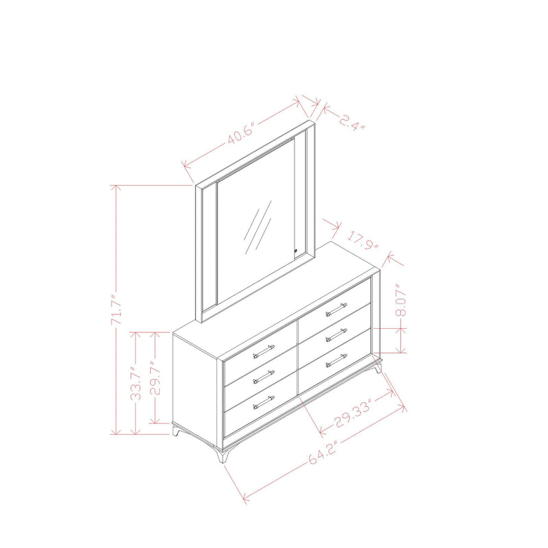 Star - Dresser - White - R&R Furniture Gallery (Fountain Valley, CA)