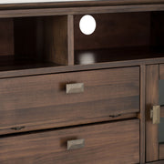 Artisan - TV Media Stand - Natural Aged Brown - R&R Furniture Gallery (Fountain Valley, CA)