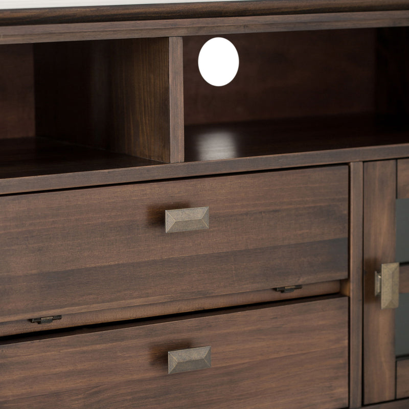 Artisan - TV Media Stand - Natural Aged Brown - R&R Furniture Gallery (Fountain Valley, CA)