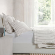 Monaco - Comforter Euro Sham - Ivory - R&R Furniture Gallery (Fountain Valley, CA)