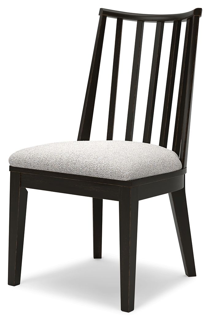 Galliden - Dining Upholstered Side Chair (Set of 2) - Black - R&R Furniture Gallery (Fountain Valley, CA)