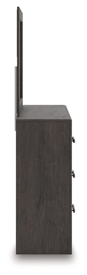 Prendonea - Dresser and Mirror - Charcoal - R&R Furniture Gallery (Fountain Valley, CA)