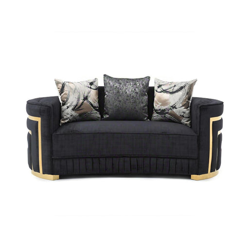 Soledad - Loveseat - Black - R&R Furniture Gallery (Fountain Valley, CA)
