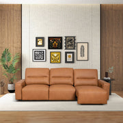 Grant - Triple Power Convertible Sofa - Cognac - R&R Furniture Gallery (Fountain Valley, CA)