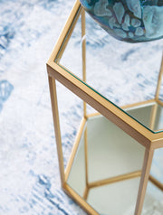 Veerwick - Accent Cocktail Table - Gold Finish - R&R Furniture Gallery (Fountain Valley, CA)