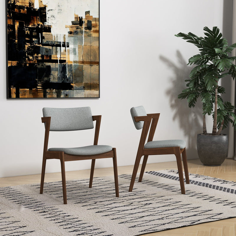 Edwin - Mid-Century Modern Dining Chair (Set of 2) - R&R Furniture Gallery (Fountain Valley, CA)