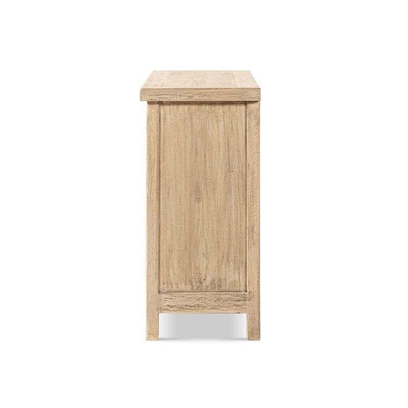Jennifer Taylor Home Arden natural 2-door accent storage cabinet with sleek design and wood finish, ideal for modern home decor.