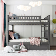 Bunk Bed With Twin Size Trundle, Guardrails - R&R Furniture Gallery (Fountain Valley, CA)