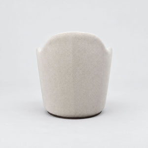 Cocoa - Swivel Barrel Chair With 360° Rotation - Ivory