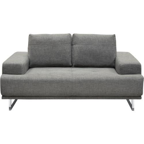Russo Loveseat w/ Adjustable Seat Backs in Space Grey Fabric