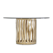 La Rachelle - Round Dining Table - Champagne - R&R Furniture Gallery (Fountain Valley, CA)