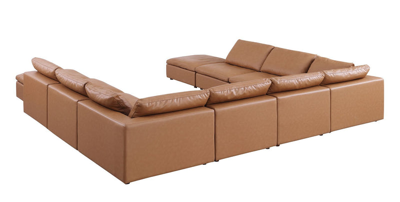 1100 - 10-Piece U-Shaped Sectional With Chaise In Top-Grain Italian Leather