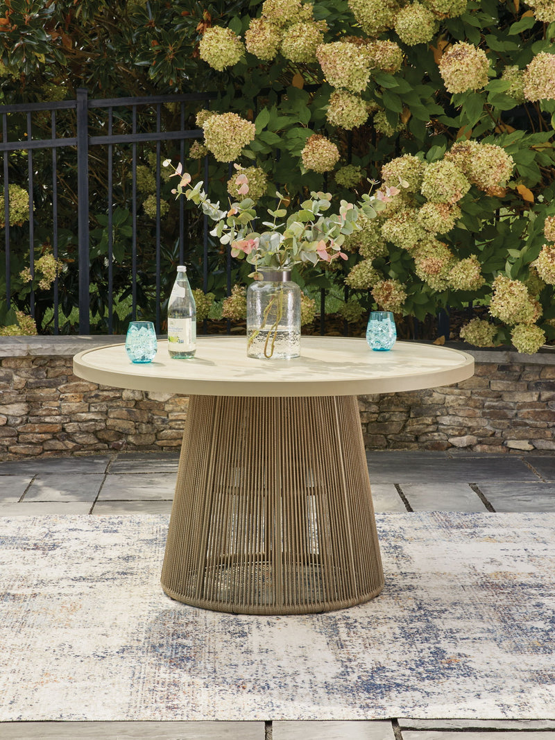 Orchard Beach - Outdoor Dining Table - Beige - R&R Furniture Gallery (Fountain Valley, CA)