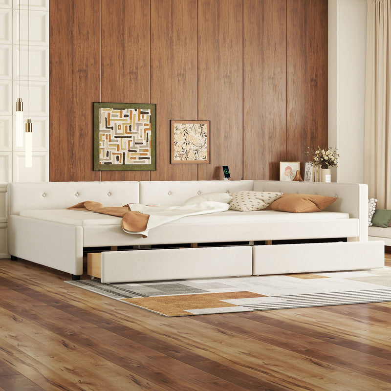 Platform Bed With USB Ports - R&R Furniture Gallery (Fountain Valley, CA)