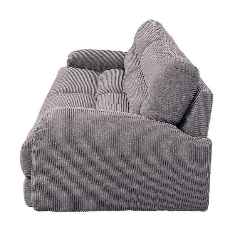 Cadenza - Sofa - Gray Corduroy - R&R Furniture Gallery (Fountain Valley, CA)