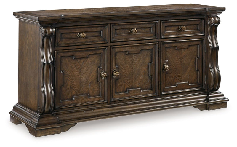 Maylee - Dining Room Buffet - Dark Brown - R&R Furniture Gallery (Fountain Valley, CA)