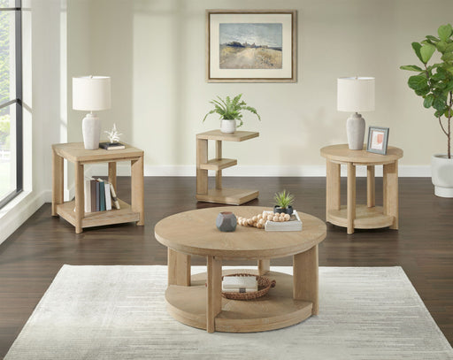 Chairside Table - Tan - R&R Furniture Gallery (Fountain Valley, CA)