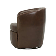 Barolo - 100% Italian Leather Swivel Club Chair (Set of 2) - R&R Furniture Gallery (Fountain Valley, CA)