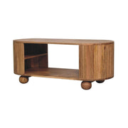 Soba - Ball Open Coffee Table - Oak - R&R Furniture Gallery (Fountain Valley, CA)
