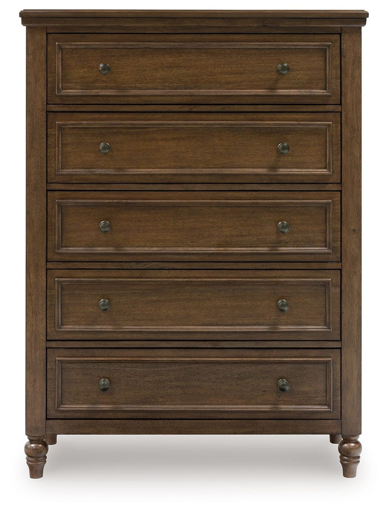 Sturlayne - Five Drawer Chest - Brown - R&R Furniture Gallery (Fountain Valley, CA)