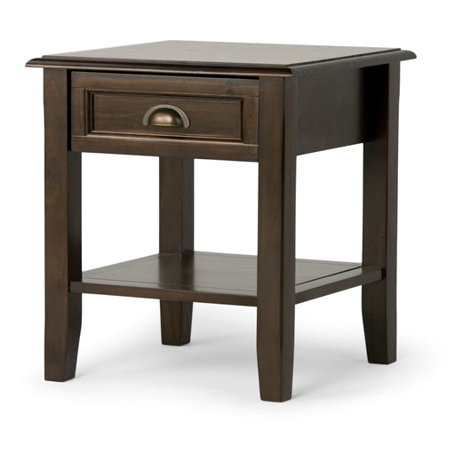Burlington - End Table - Mahogany Brown - R&R Furniture Gallery (Fountain Valley, CA)