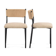 Celine - Boucle Dining Chair (Set of 2) - R&R Furniture Gallery (Fountain Valley, CA)