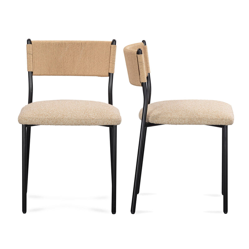 Celine - Boucle Dining Chair (Set of 2) - R&R Furniture Gallery (Fountain Valley, CA)