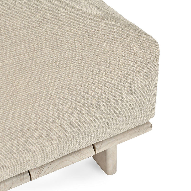 Livia - Teak Outdoor Sofa - Taupe - R&R Furniture Gallery (Fountain Valley, CA)