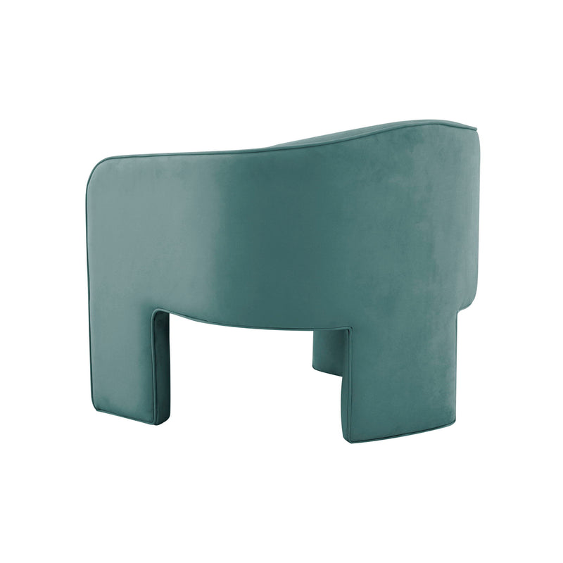 TOV Furniture Marla velvet accent arm chair with plush upholstery and modern design, ideal for stylish living room seating