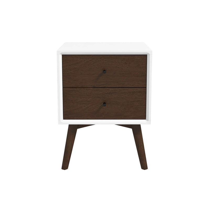 Caroline - Mid-Century Modern Style Night Stand 2 Drawer - R&R Furniture Gallery (Fountain Valley, CA)