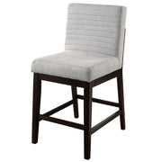 Edwyn - Counter Height Chair (Set of 2) - Gray Linen & Espresso - R&R Furniture Gallery (Fountain Valley, CA)