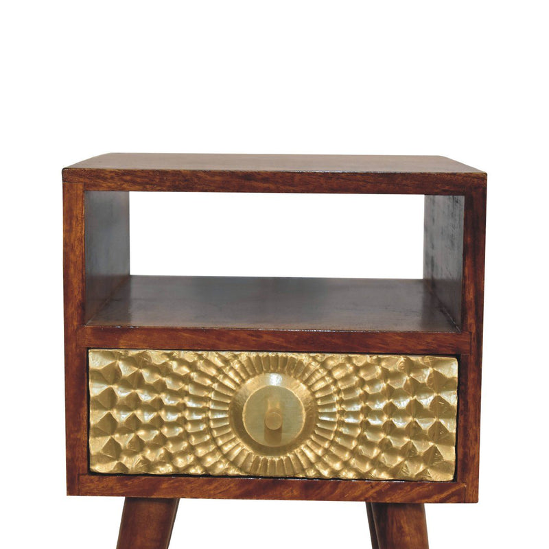 Eden - Mini Nightstand - Chestnut - R&R Furniture Gallery (Fountain Valley, CA)