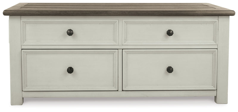 Bolanburg - Lift Top Cocktail Table - White / Brown / Beige - R&R Furniture Gallery (Fountain Valley, CA)
