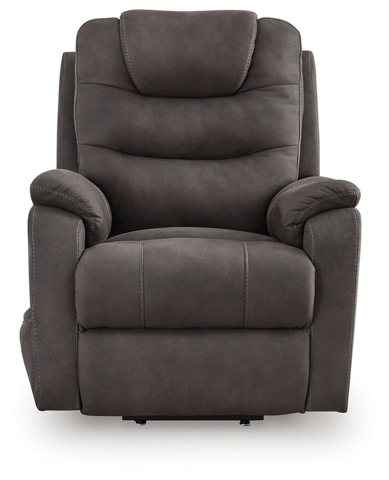 Snowfield - Power Lift Recliner - Gunmetal - R&R Furniture Gallery (Fountain Valley, CA)