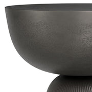 Hughes - Cast Aluminum Side Table - Black - R&R Furniture Gallery (Fountain Valley, CA)