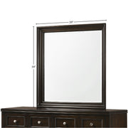 Merlot - Square Mirror - Mahogany - R&R Furniture Gallery (Fountain Valley, CA)