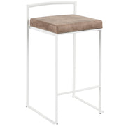 Lumi Source Fuji Simple Elegance contemporary stackable counter stool set with sleek design and modern finish