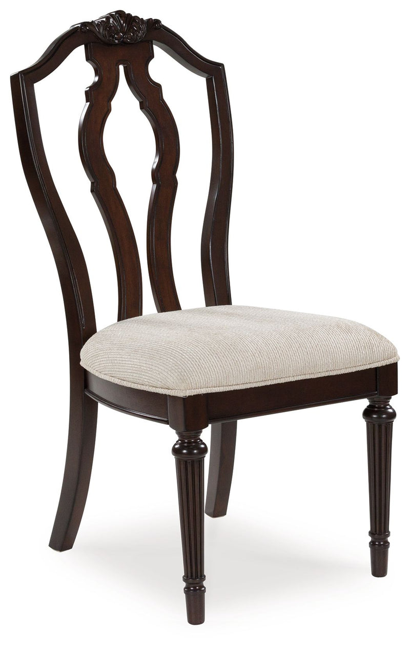 Lavinton - Dining Upholstered Side Chair (Set of 2) - Tan / Brown - R&R Furniture Gallery (Fountain Valley, CA)