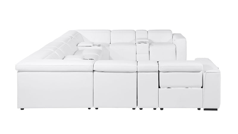 1224 - 12-Piece U-Shaped Sectional Sofa In With 4 Power Recliners & Power Headrests